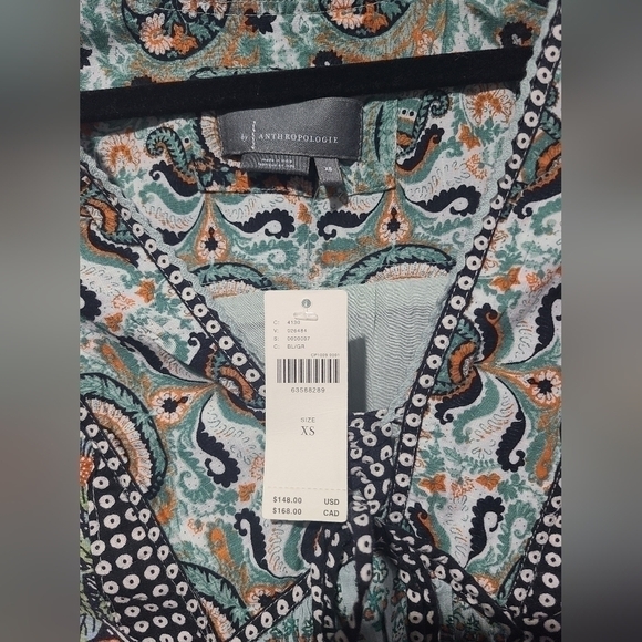 NWT Anthropologie Astrid Floral Tunic Mini Dress Size XS - Picture 4 of 6